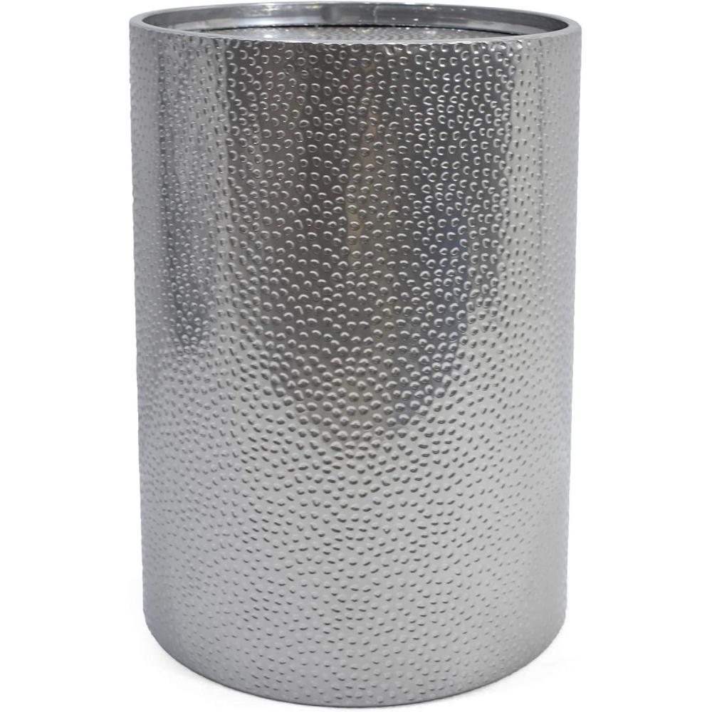 imageChristopher Knight Home Kaylee Modern Round Hammered Iron Accent Table 2 Pack GoldSilver 1pcs
