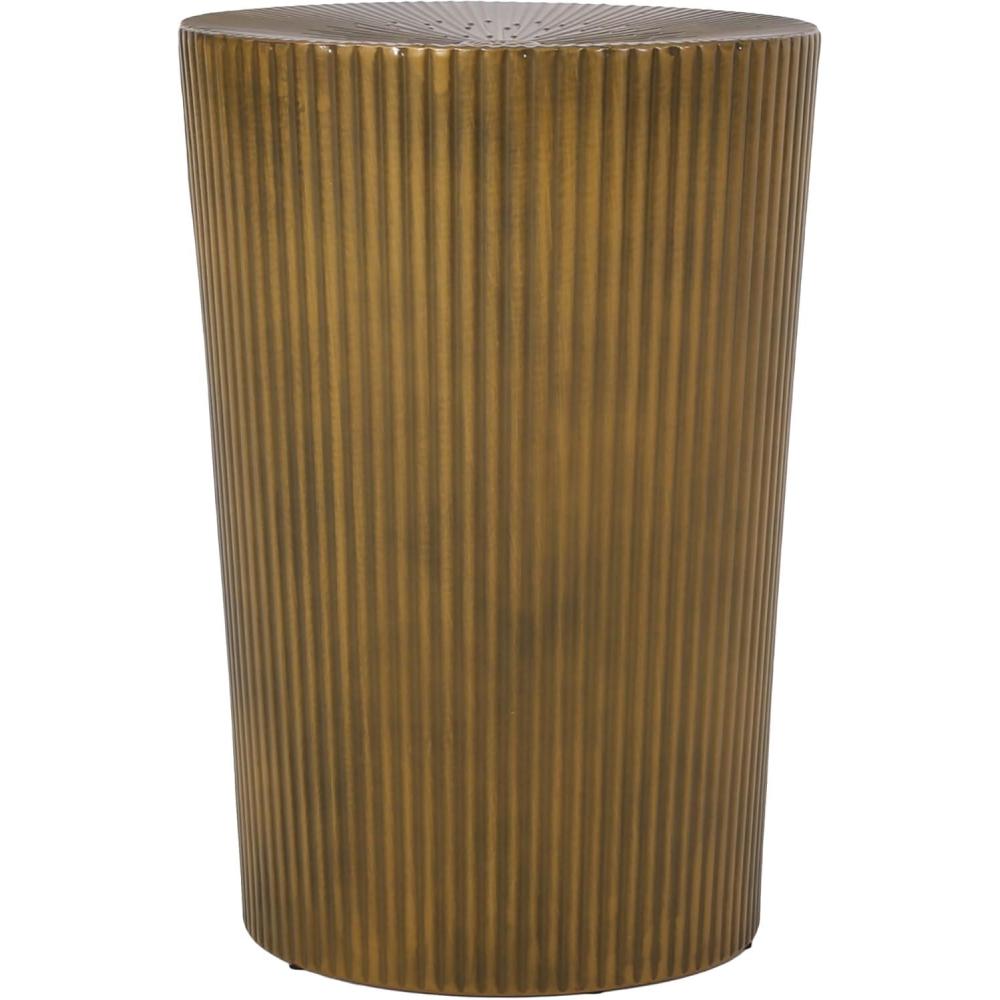 imageChristopher Knight Home Langseth End Table 1525 quotW x 1525 quotD x 2225 quotH Brushed Antique GoldBrushed Antique Gold