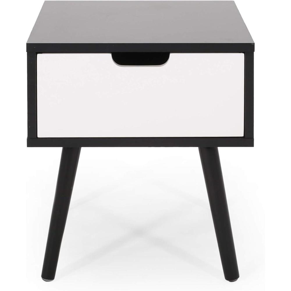 imageChristopher Knight Home Leila End Table Black White 155 in x 155 in x 1675 inBlack  White