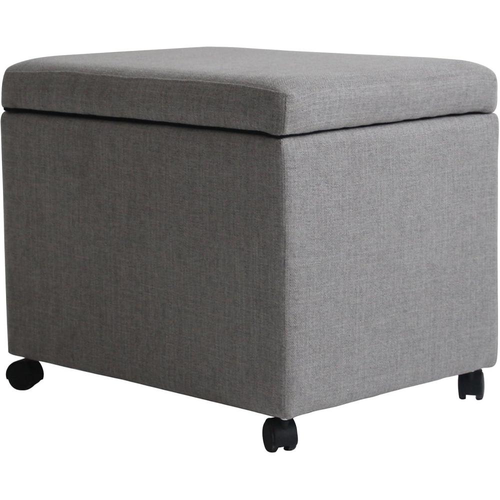 imageChristopher Knight Home Mateo Traditional Home Office Fabric File Storage Ottoman Gray