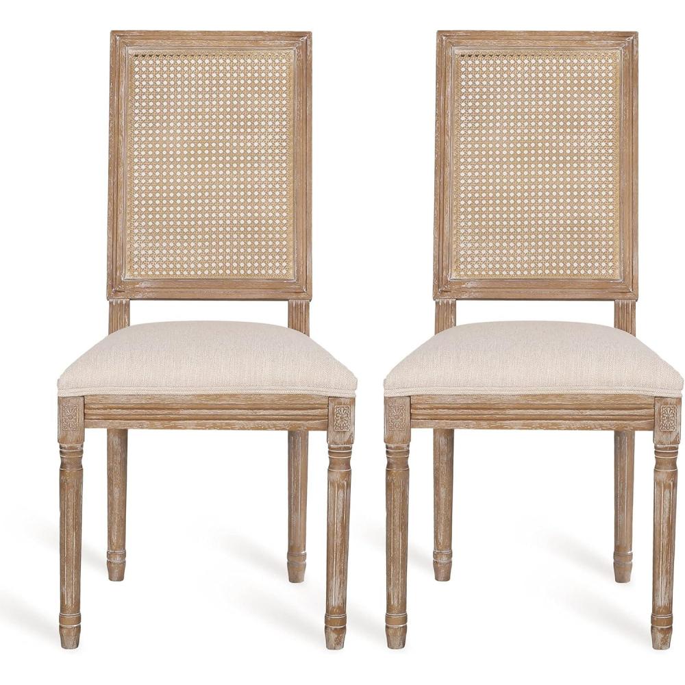 imageChristopher Knight Home Regina Dining Chair Wood Beige NaturalBeige Natural