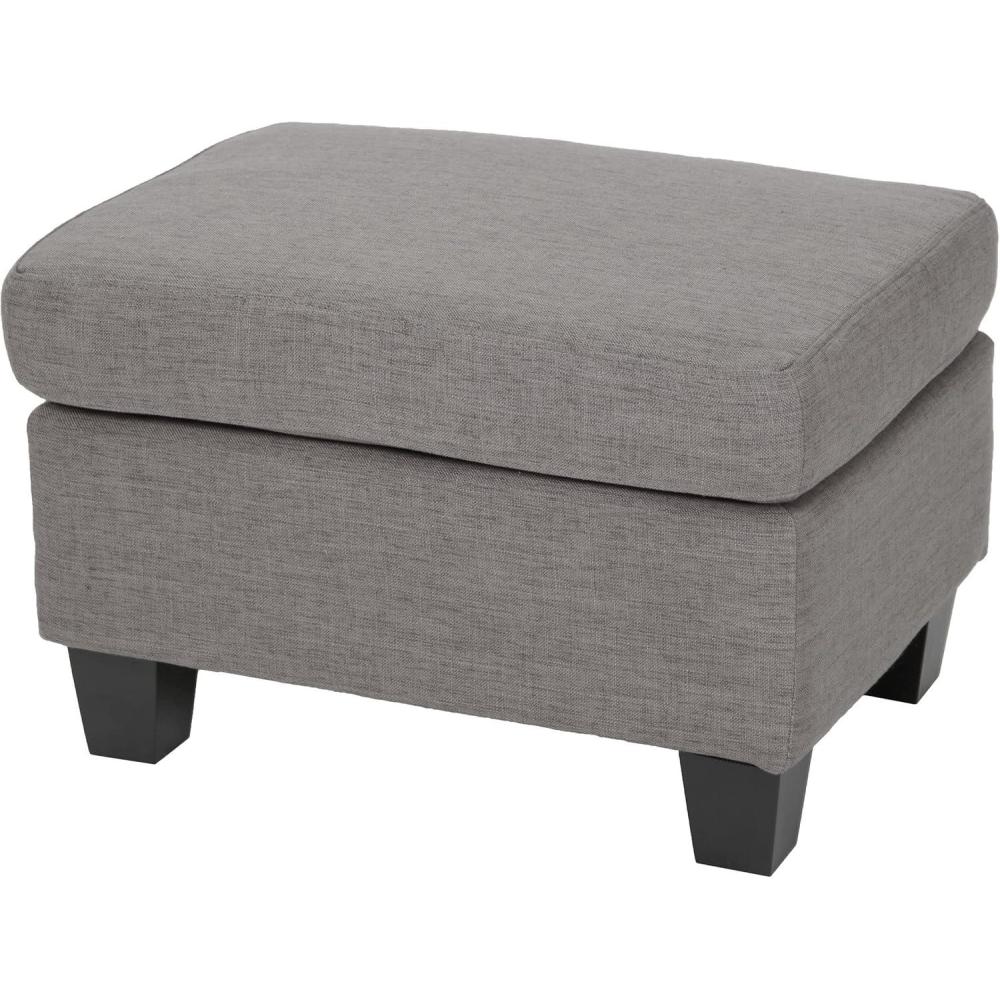 imageChristopher Knight Home Rosella Fabric Ottoman Ash GreyAsh Grey