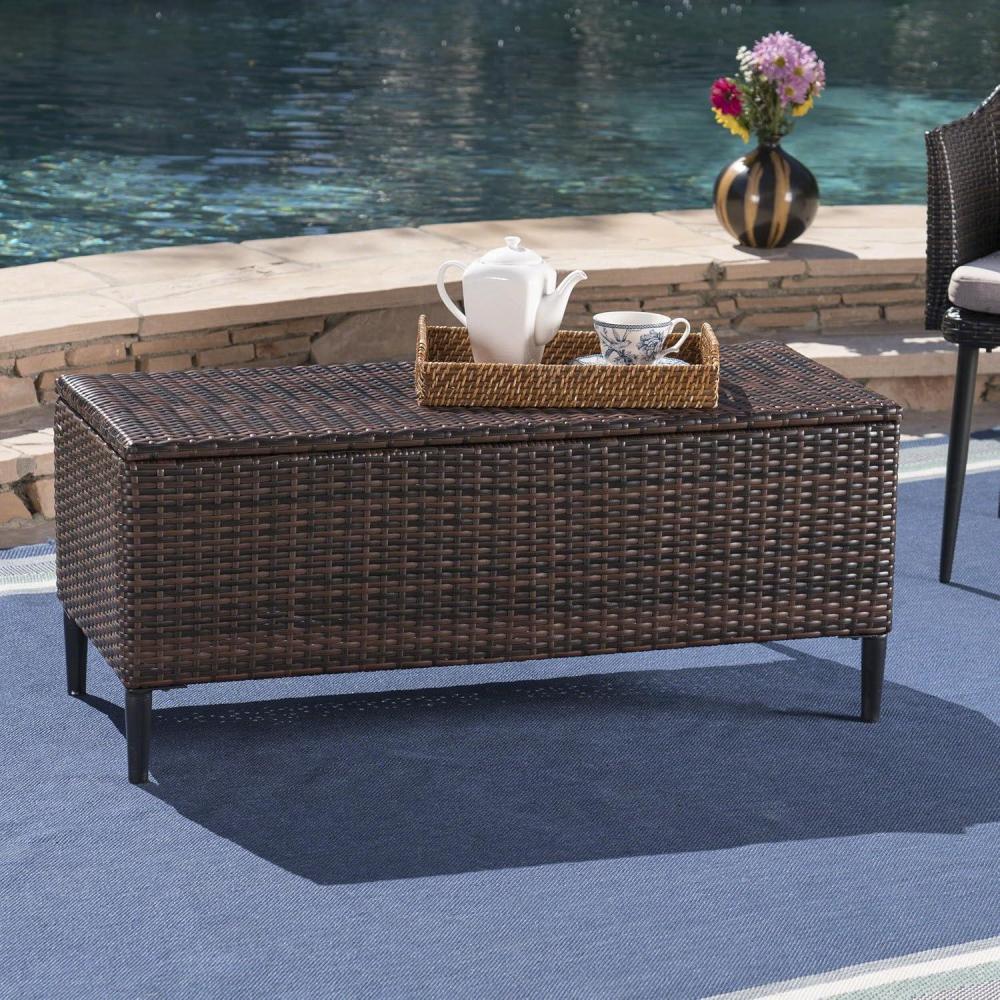 imageChristopher Knight Home Rupert Outdoor Wicker Storage Unit Multibrown