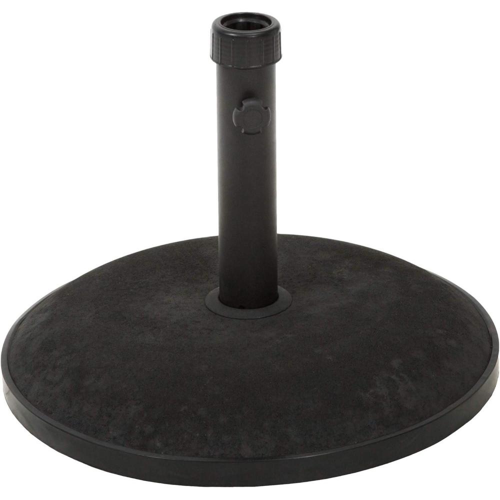 imageChristopher Knight Home Terracota Outdoor Circular Concrete and Iron Umbrella Base Black