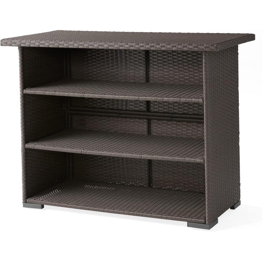 imageChristopher Knight Home Trinidad PE Bar Dark Brown Dimensions 5150L x 2515W x 3900H
