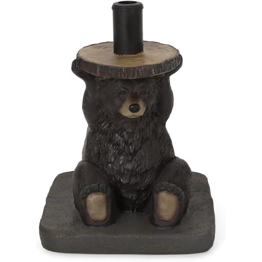 imageChristopher Knight Home Weslia Bear Umbrella Base Dark Brown