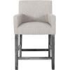 Armga Upholstered 26 inch Counter Stools – Light Gray/Gray (Set of 2)