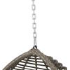 Christopher Knight Home 313493 Patrick Outdoor/Indoor Wicker Hanging Chair with 8 Foot Chain (NO Stand), Gray(Grey)