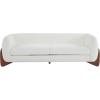 Christopher Knight Home 82 Inches Sofa Couch, Cozy 3-Seater, Boucle Fabric, Wood Frame, Beige