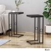 Christopher Knight Home Agnes Modern C Side Table, Set of 2, Black