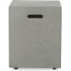 Christopher Knight Home Aidan Light Grey Square 50K BTU Outdoor Gas Fire Pit Table with Tank Holder