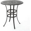 Christopher Knight Home Alfresco Outdoor 37″ Cast Aluminum Round Bar Table, Bronze