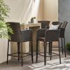 Christopher Knight Home Anaya 45″ Wicker Barstools, 4-Pcs Set, Multibrown