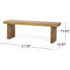 Christopher Knight Home Appling Outdoor Bench, Natural Stained