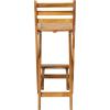 Christopher Knight Home Atlantic Outdoor Foldable Wood Barstool, 31″, Natural Wood(Cream)