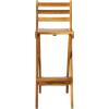 Christopher Knight Home Atlantic Outdoor Foldable Wood Barstool, 31″, Natural Wood(Cream)