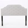 Christopher Knight Home Austell Fabric Headboard, Queen / Full, Light Grey