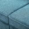 Christopher Knight Home Bacho Cozy Loveseat Sofa, Floor Sofa Chair, 2 Seater Couch with Armrest, Loveseat for Reading, Modern Design Soft Upholstered Loveseat for Living Room, Home Rest, Blue(Blue)