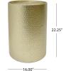 Christopher Knight Home Braeburn Modern Round 3 Piece Iron Accent and Coffee Table Set, Gold