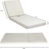 Christopher Knight Home Broadway Outdoor Chaise Lounge Cushion Only, Cream