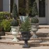 Christopher Knight Home Buena Outdoor 24″ Cast Stone Urn, Antique Black