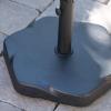 Christopher Knight Home CKH Hexagonal 66lb Umbrella Base, Black