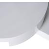 Christopher Knight Home CKH Small Circular Mod Rotatable Coffee Table, Glossy White
