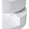 Christopher Knight Home CKH Small Circular Mod Rotatable Coffee Table, Glossy White