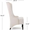 Christopher Knight Home Callie Fabric Dining Chair, Beige, 23.25″ x 28.75″ x 46.25″(Beige)
