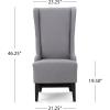 Christopher Knight Home Callie Fabric Dining Chair, Light Grey(Light Gray)