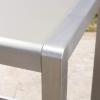 Christopher Knight Home Cape Coral Outdoor Aluminum Bar Table with Glass Top, Grey