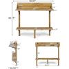 Christopher Knight Home Caribbean Outdoor Acacia Wood Balcony Bar Table, Natural Stained