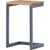 Christopher Knight Home Caspian Outdoor Firwood C Shaped Table, Antique Finish, Small, 10.25 in x 12.75 in x 19.5 in