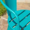 Christopher Knight Home Colmar Outdoor Iron Bistro Set, 3-Pcs Set, Matte Teal