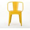 Christopher Knight Home Colmar Outdoor Iron Bistro Set, 3-Pcs Set, Matte Yellow
