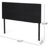 Christopher Knight Home Contemporary Upholstered King/Cal King Headboard, Black