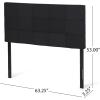 Christopher Knight Home Contemporary Upholstered Queen/Full Headboard, Black