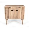 Christopher Knight Home Dalton Mid-Century Modern 2-Door Mango Wood Buffet Cabinet with Spacious Drawers, Living Room/Dining Room/Entryway/Hallway Storage Sideboard, Natural Wood Finish Credenza