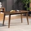 Christopher Knight Home Darien Wood Rectangular Dining Table – Modern Round Corner Design for Kitchen, Living Room, Home Bar – Walnut, 59.06″ D x 35.43″ W x 30″ H