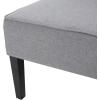 Christopher Knight Home Dejon Modern Fabric Loveseat, Gray / Matte Black Dimensions: 30.00”D x 50.00”W x 32.20”H