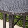 Christopher Knight Home Dominica Outdoor 32.5″ Round Wicker Bar Table, Multibrown