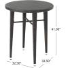 Christopher Knight Home Dominica Outdoor 32.5″ Round Wicker Bar Table, Multibrown