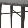 Christopher Knight Home Dominica Outdoor 32.5″ Square Wicker Bar Table, Multibrown