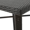 Christopher Knight Home Dominica Outdoor 32.5″ Square Wicker Bar Table, Multibrown