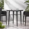 Christopher Knight Home Dominica Outdoor 32.5″ Square Wicker Bar Table, Multibrown