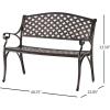Christopher Knight Home Eastwood Antique Copper Cast Aluminum Bench