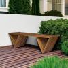 Christopher Knight Home Esme Outdoor Acacia Wood Bench, Teak Finish(Bench)