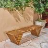 Christopher Knight Home Esme Outdoor Acacia Wood Bench, Teak Finish(Bench)