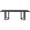 Christopher Knight Home Evat 7-Piece Wooden Dining Table Set for 6, Modern Kitchen Table and Chair Set for 6, Contemporary Dinning Room Furniture Set with 6 Upholstered Armchairs, Black+Cream