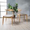 Christopher Knight Home Francie Fabric with Oak Finish Dining Chairs, 2-Pcs Set, Beige